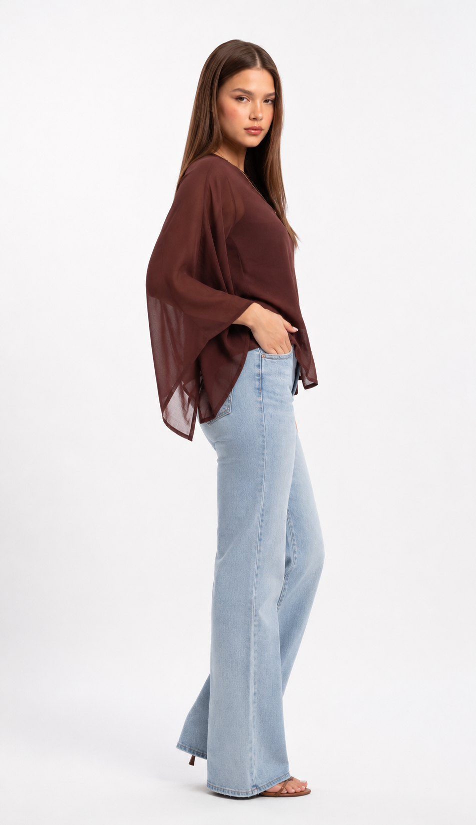 Multi-way Poncho Brown