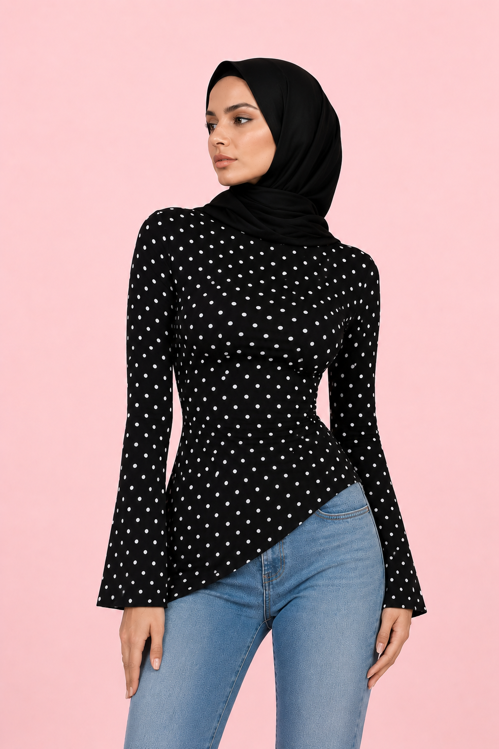 Tie Back Polka Top