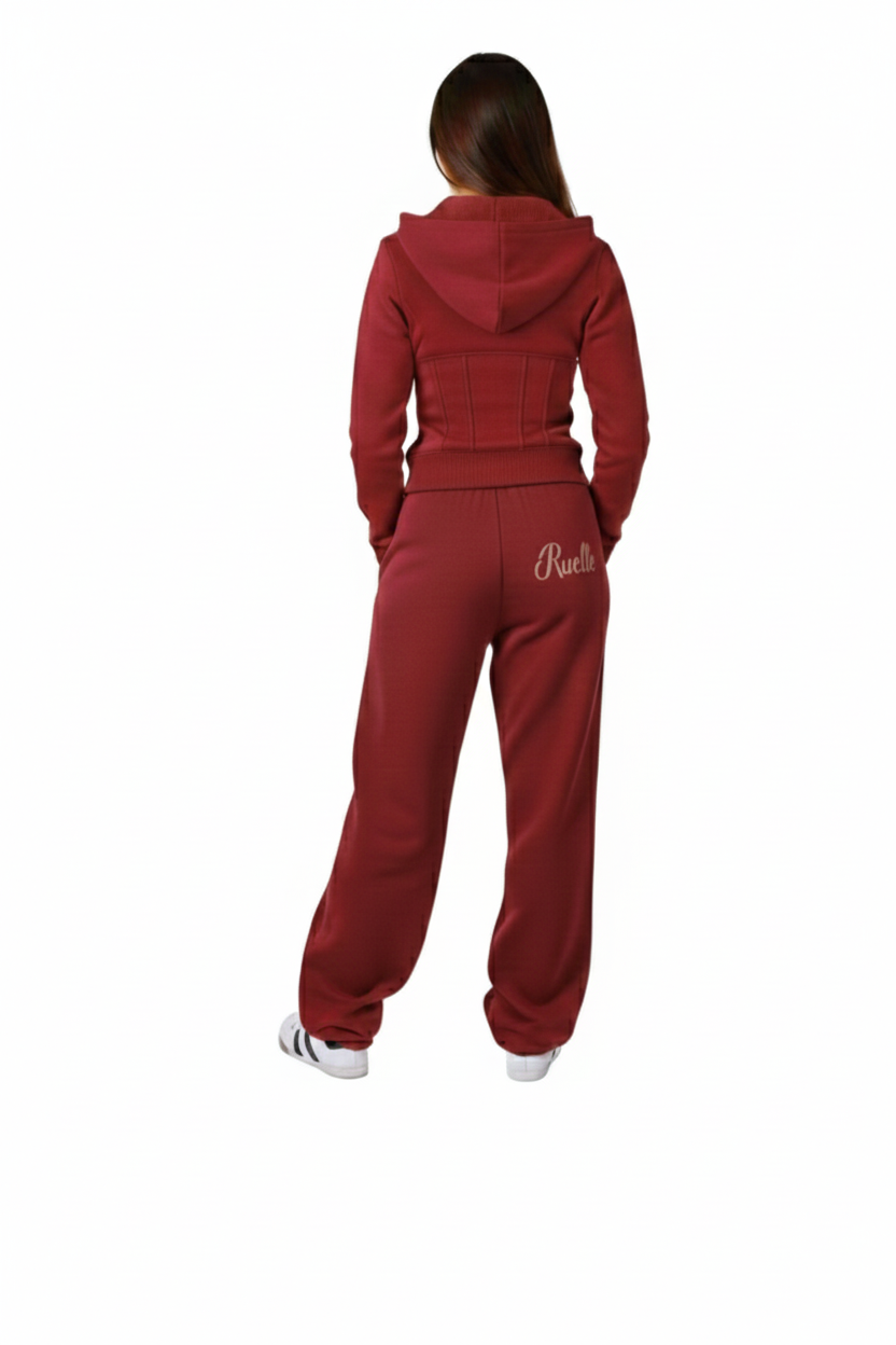 Corset Femme Set - Burgundy