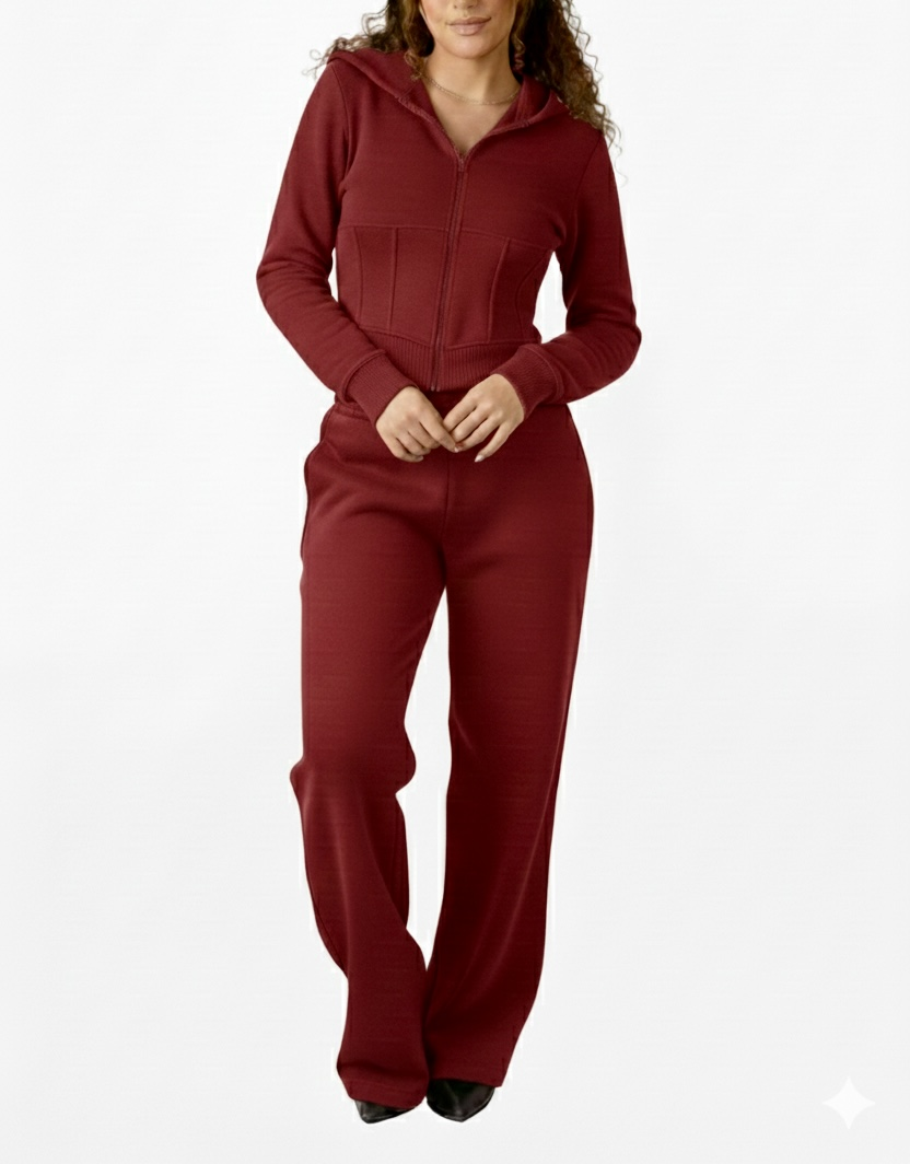 Corset Femme Set - Burgundy