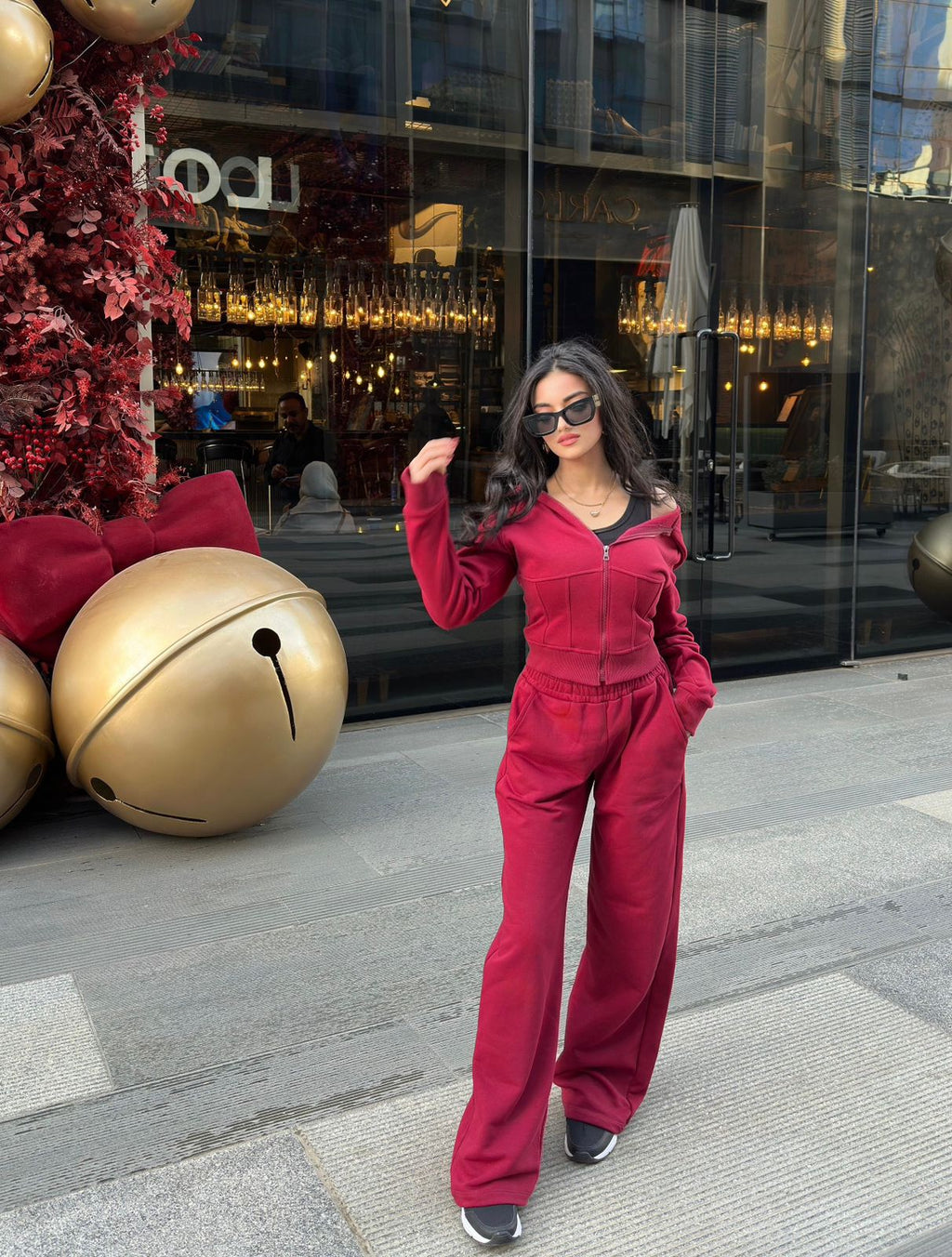 Corset Hoodie - Burgundy