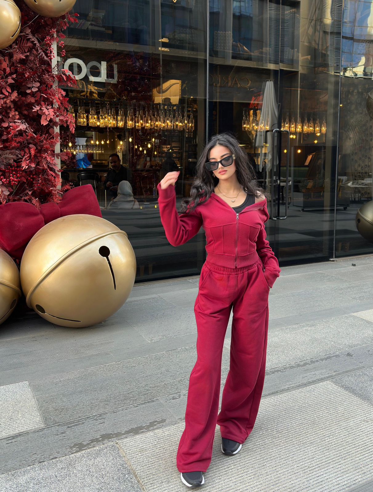 Corset Hoodie - Burgundy