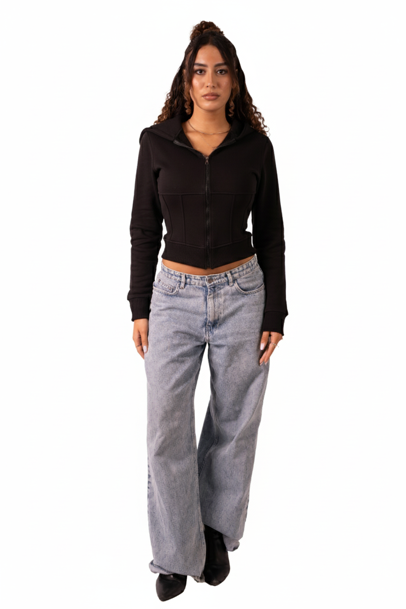 Sculpting Hoodie - Black