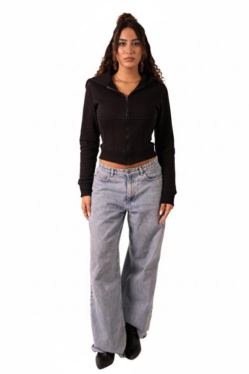 Corset Hoodie - Black – Shop Ruelle